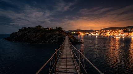 Fototapeta premium Bridge Solitude Connection