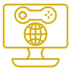Online Games Icon Style © designing ocean