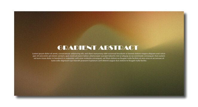 Abstract grainy gradient background template with warm earthy tones mockup presentation and lorem ipsum text
