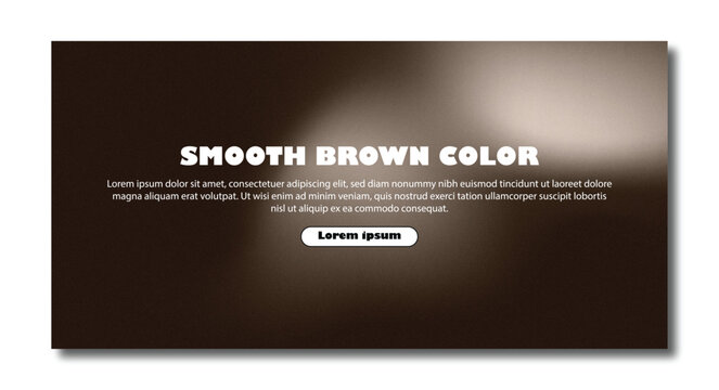 Abstract grainy dark brown gradient background template with smooth earthy tones and lorem ipsum text banner