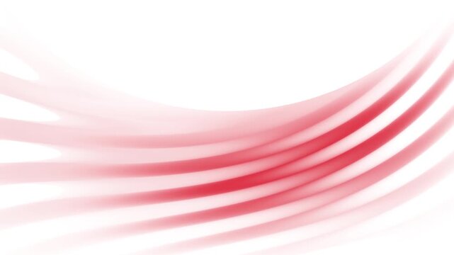 Abstract red wavy lines flowing in a smooth motion design