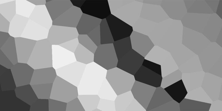 Abstract geometric mosaic pattern featuring a Voronoi diagram or cellular structure in a monochrome black, grey, and white gradient wave effect.