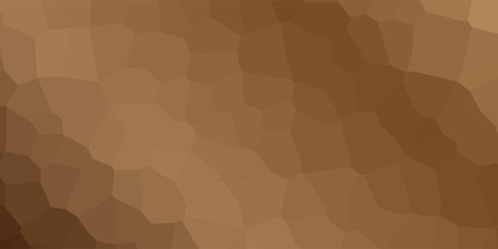 Abstract geometric mosaic pattern featuring a Voronoi diagram or cellular structure in an earthy brown gradient wave effect.