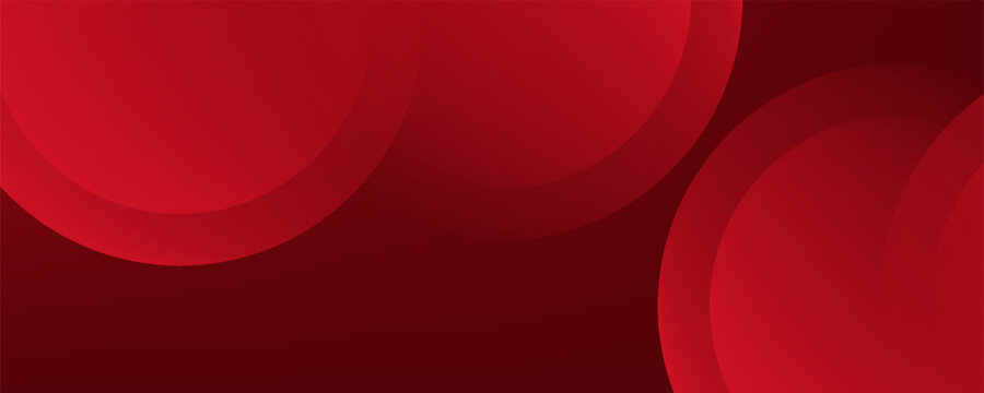 Abstract red background with circles.  Applicable for gift card, Poster on wall poster template, EPS 10