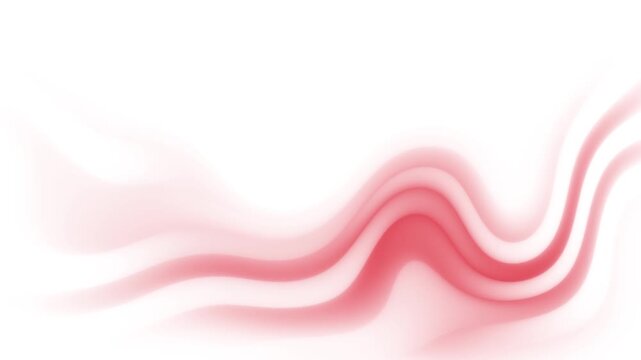 Abstract red wavy lines flowing in a smooth motion design