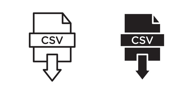 Download CSV file icon