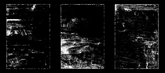 Fototapeta premium Grunge worn paper effect. Overlay texture stamps with old paper. Stamps distress grain surface dust and rough background concept. Illustration place over object to create grunge effect. Vector EPS10. 
