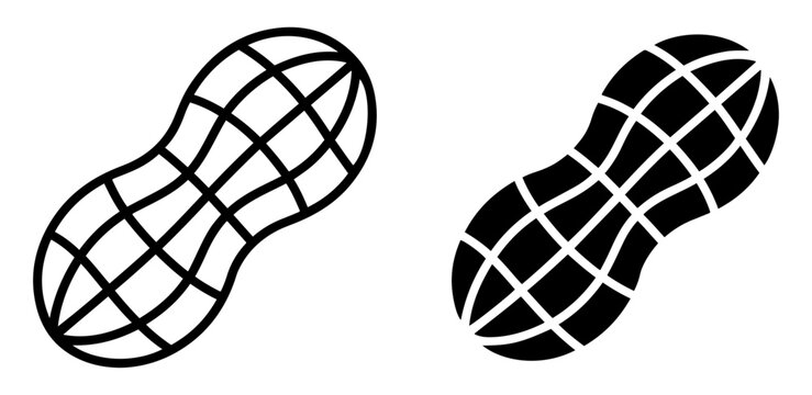 peanut icon vector symbol