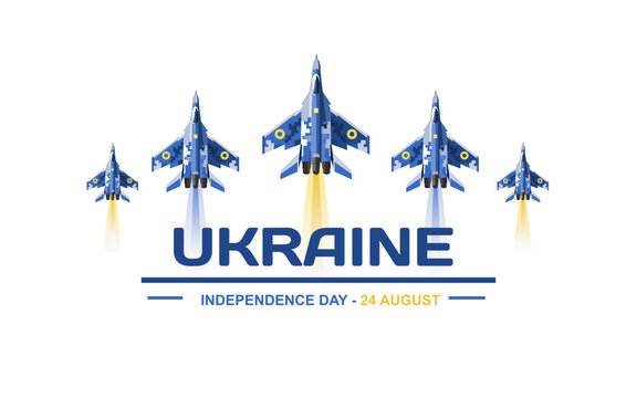 35th Ukraine Independence Day 24 August 2026 Vector Banner. Ideal for national celebrations, commemorative events, social media, posters, and promotional campaigns.