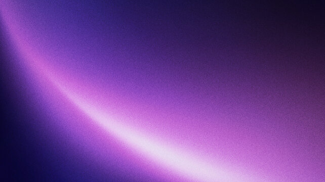 Purple Abstract Gradient Background with Soft Grainy Texture, Pink Luminous Glow, Smooth Diagonal Light Beam, Modern Futuristic Surface for Posters, Branding, Web Banners, Wallpapers