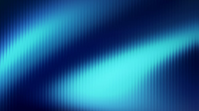Blue Cyan Abstract Gradient Background with Glowing Wave Light, Vertical Stripe Texture, Soft Blurred Modern Futuristic Surface for Technology Branding, Web Banners, Posters, Wallpapers