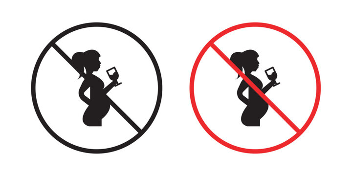 No alcohol during pregnancy period  sign