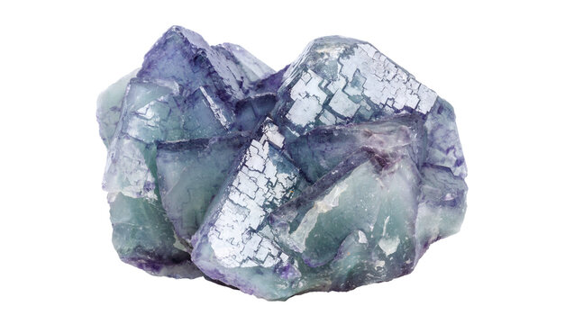 Beautiful translucent fluorite druse representing aura cleansing, wisdom and focus. Sacred alternative therapy amulet template on white backdrop