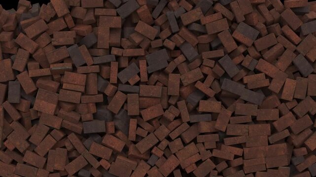Animated Dynamic Brick Fill Up Flow Out Transition for Construction and Gaming Edits.