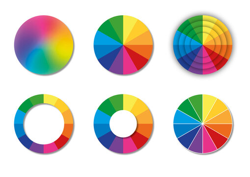 Colour wheels, illustration