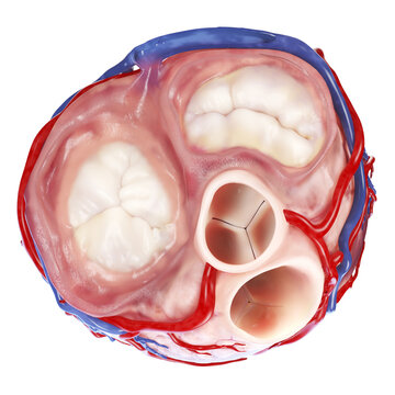 Illustration of the cross-section of a heart