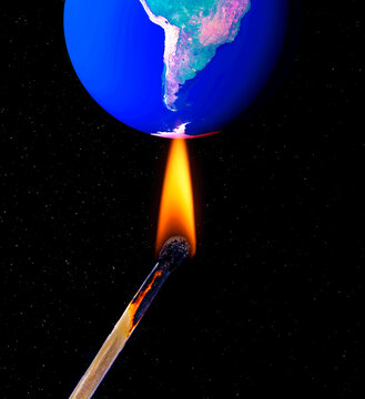 Global warming, conceptual image