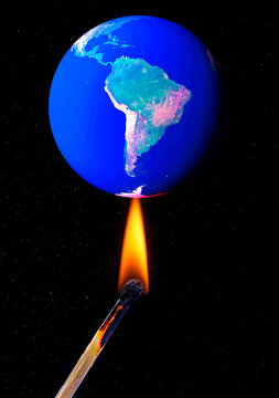 Global warming, conceptual image