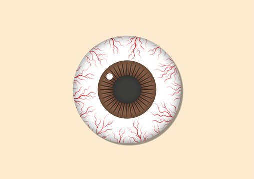 Bloodshot eye, illustration