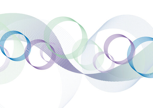 Abstract ribbon pattern, illustration