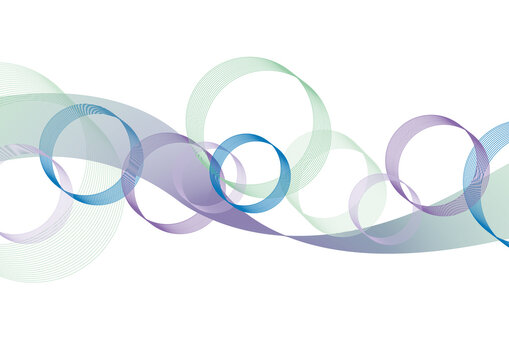 Abstract ribbon pattern, illustration