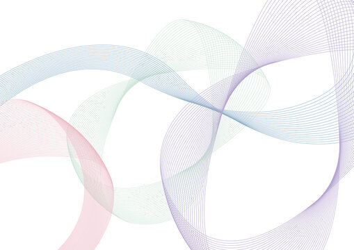 Abstract ribbon pattern, illustration