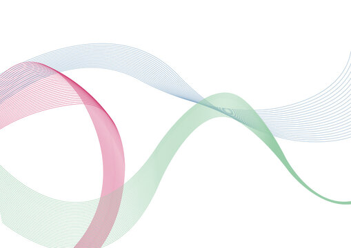 Abstract ribbon pattern, illustration