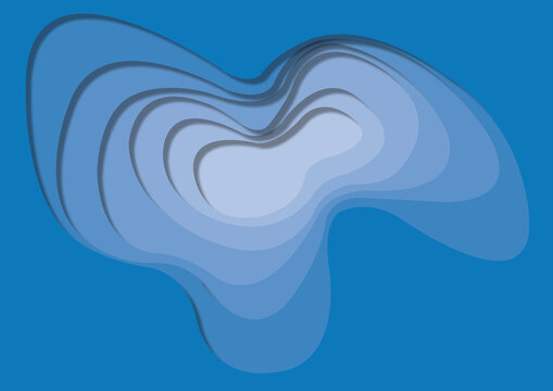Topographical map, illustration