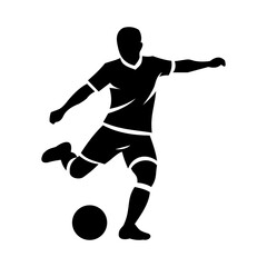 Fototapeta premium Football athlete silhouette icon isolated