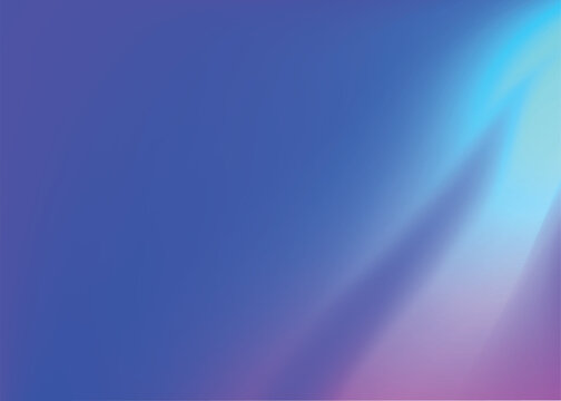 Abstract vibrant blue and purple gradient background with soft light streaks and smooth waves.