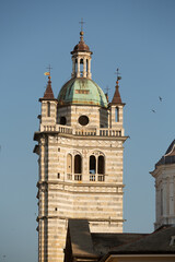 Fototapeta premium Interior view of Genoa Cathedral or Metropolitan Cathedral of Saint Lawrence