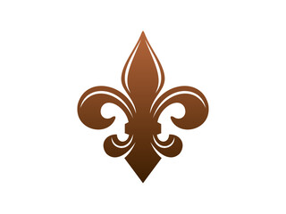colorful fleur de lis vector icon set gradient heraldic lily symbol © AHMAD