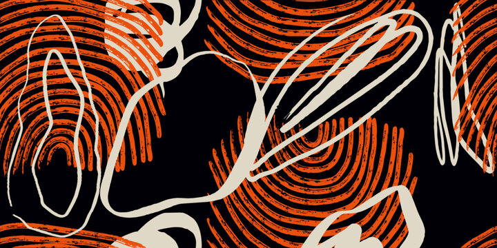 Abstract Textured Organic Shapes and Lines Background