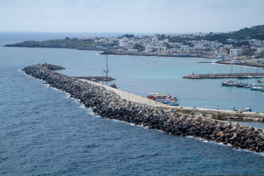 Santa Maria di Leuca, Puglia, southern Italy, basilica and promontory