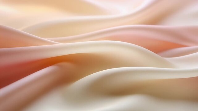 Undulating silk-like fabric sheet responding to soft light in studio, with specular sheen shifting