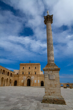 Santa Maria di Leuca, Puglia, southern Italy, basilica and promontory