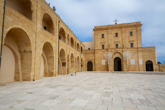 Santa Maria di Leuca, Puglia, southern Italy, basilica and promontory