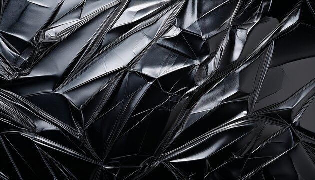 Dark Black Foil Glass Texture Background Abstract Gradient Bright Light Reflections And A Shiny Rough Textured Surface Premium And Elegant Glass Effect Background