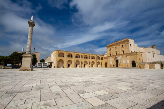 Santa Maria di Leuca, Puglia, southern Italy, basilica and promontory
