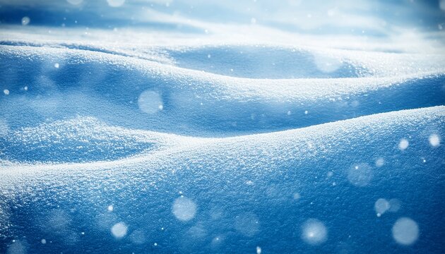 Winter Snow Texture Blue Abstract Winter Cold Background Snow Surface Blurred Backdrop