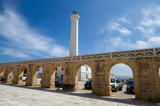 Santa Maria di Leuca, Puglia, southern Italy, basilica and promontory