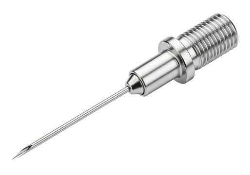 Metal hypodermic needle for medical injection