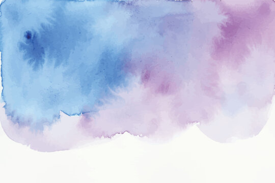 Watercolor Blue Purple Background