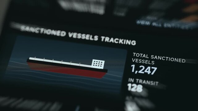 Sanctioned Vessels Tracking Interface for Maritime Compliance Monitoring