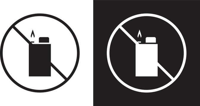 Forbidden lighter icon