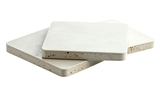 Coasters, square-shaped with no edges, product photo on a white background.