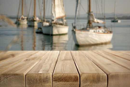 Lake and sailing boats and copy space &ndash; outdoor summer adventure concept. Natural outdoor setting perfect for travel, camping, lifestyle and adventure-related campaigns, calm water.