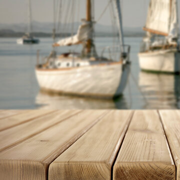 Lake and sailing boats and copy space &ndash; outdoor summer adventure concept. Natural outdoor setting perfect for travel, camping, lifestyle and adventure-related campaigns, calm water.