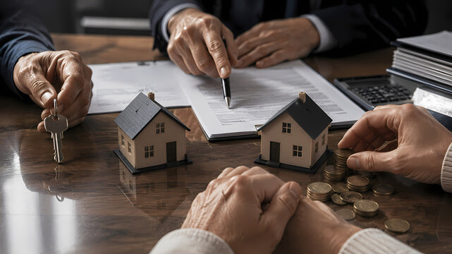 Lawyer Advising Couple About Divorce and Home Ownership