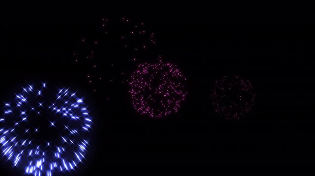 4K Continuous Fireworks Finale Overlay Loop